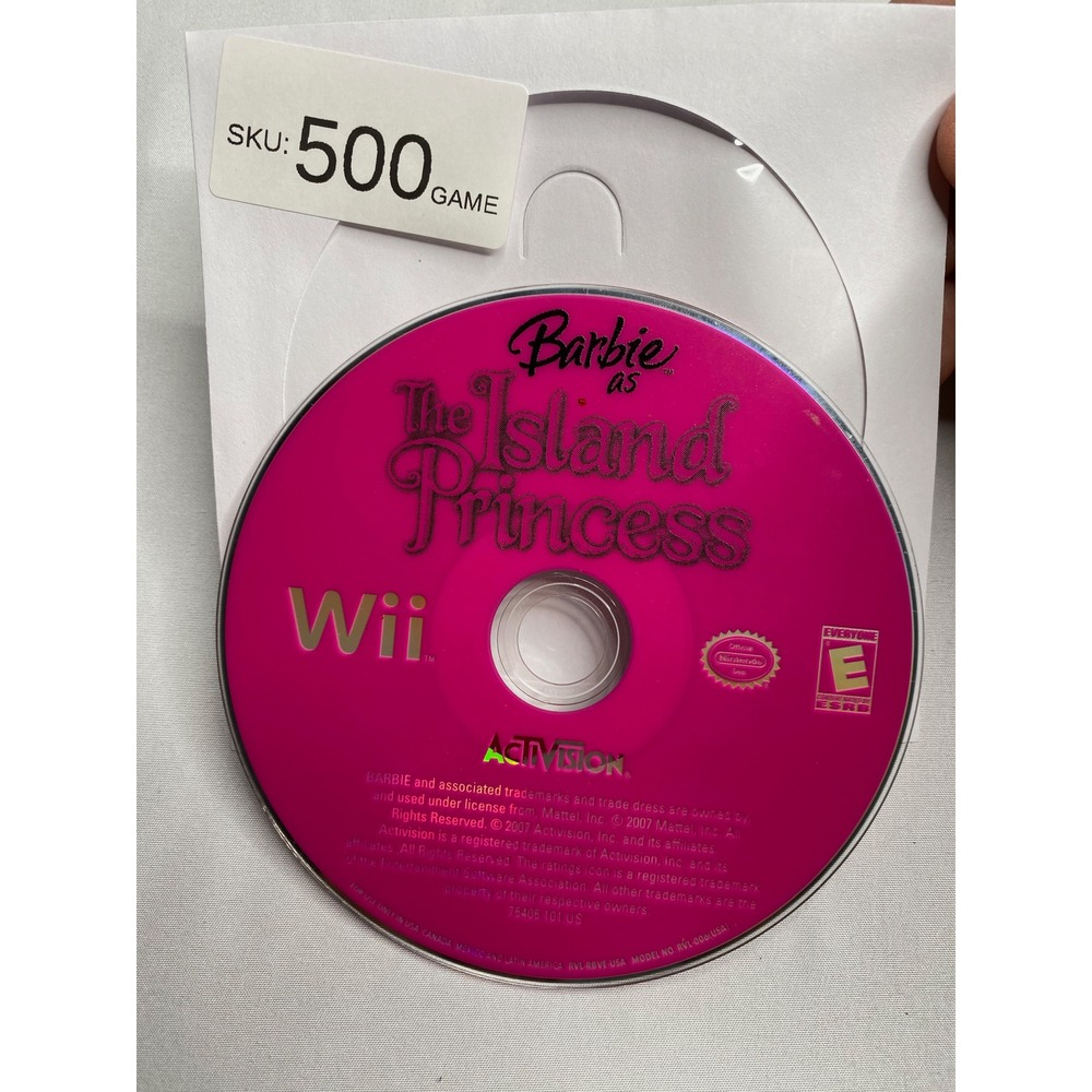 Barbie as The Island Princess Nintendo Wii Video Game Disc Only